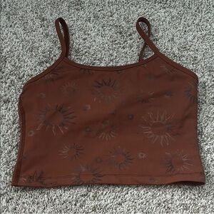 🎃Beyond Yoga Sun Patterned Cropped Tank🦇